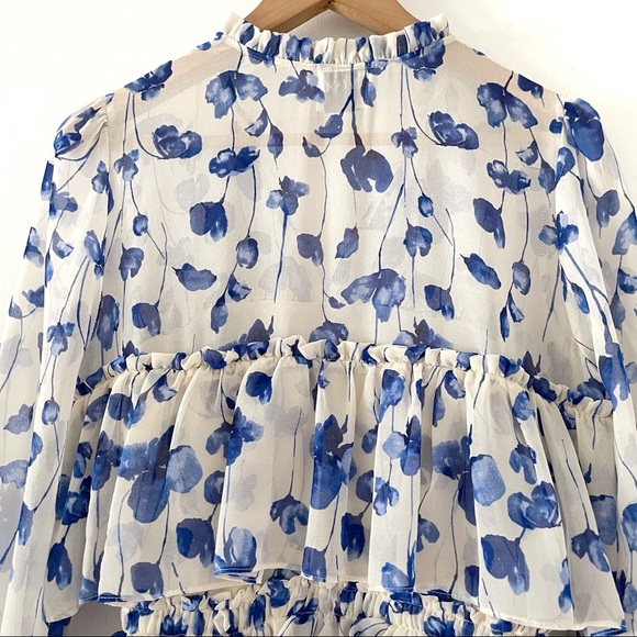 Misa Georgina Ruffled Floral Mini Dress - Picture 9 of 10